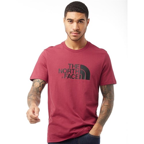 The North Face חולצה טישרט לוגו מודפס קדמי בבורדו NF0A2TX3KZ3