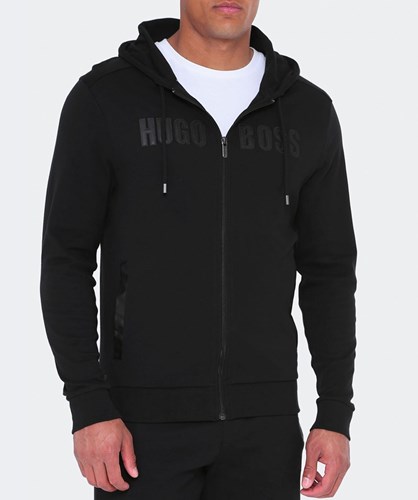 Hugo Boss סווטשירט קפוצ'ון Hooded בשחור 50331024