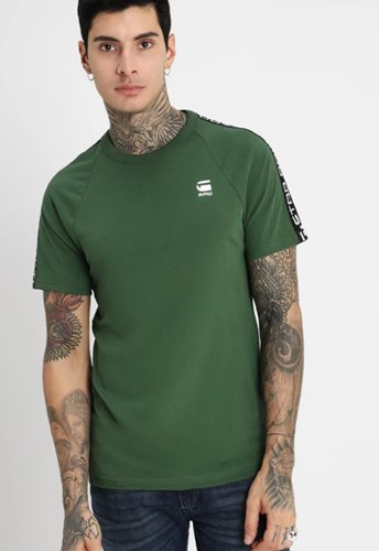 G-STAR Raw חולצה טישרט Satur New Raglan בירוק