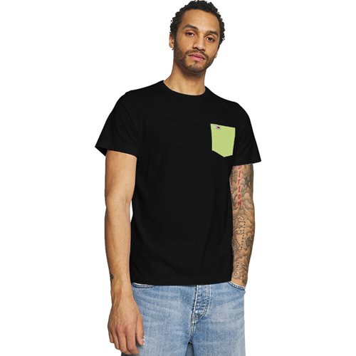 Tommy Jeans חולצה טישרט עם כיס בשחור DM0DM10283