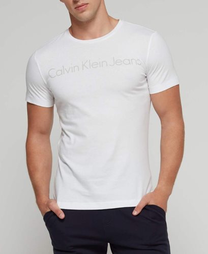 CK Calvin Klein חולצה טישרט בלבן J30J306458