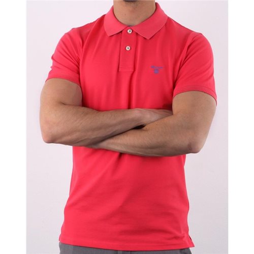 GANT חולצה פולו באדום Slim Fit Piqué 252105-610