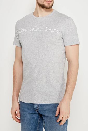 CK Calvin Klein חולצה טישרט באפור J30J306458