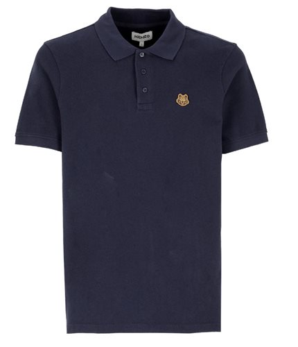 KENZO חולצה פולו בכחול כהה Regular Fit FA65PO0014PU