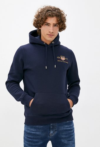 GANT קפוצ'ון Archive Shield בכחול כהה 2047076