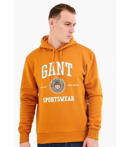 GANT קפוצ'ון Crest Shield בכתום 2037028