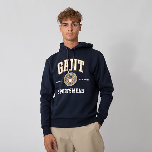 GANT קפוצ'ון Crest Shield כחול כהה 2037028