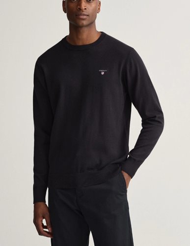 GANT סריג צמר Cotton Wool בשחור 83101