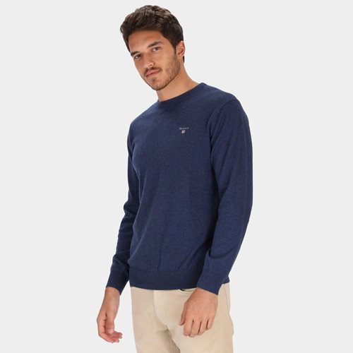 GANT סריג צמר Cotton Wool כחול כהה 83101