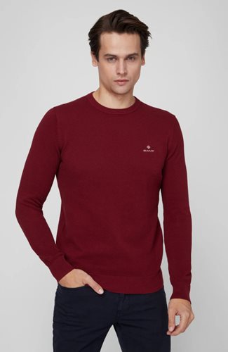 GANT סריג Cotton Pique בבורדו 8030521