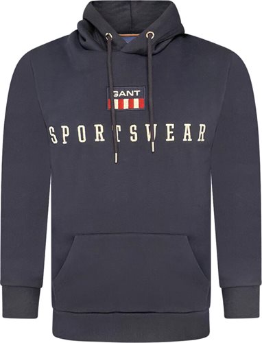 GANT קפוצ'ון Retro Flag Hoodie כחול כהה 2007042
