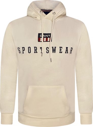 GANT קפוצ'ון Retro Flag Hoodie בז' 2007042