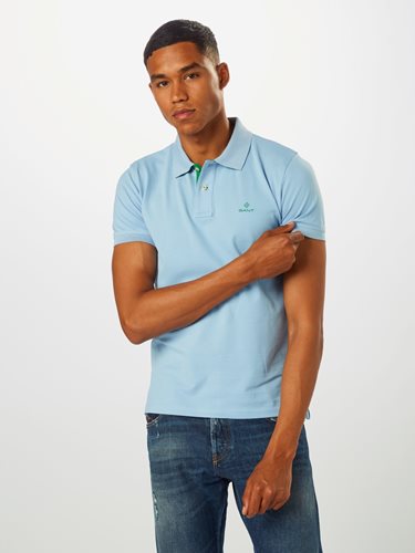 GANT חולצה פולו בתכלת Slim Fit Piqué 2052003