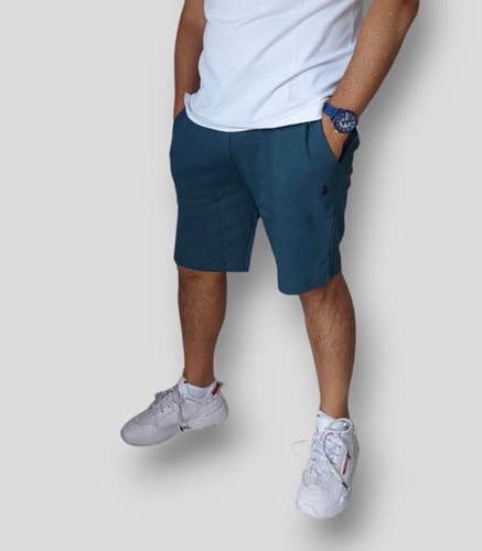 Polo Ralph Lauren מכנס קצר Double-Knitted לוגו קטן צבע ירוק