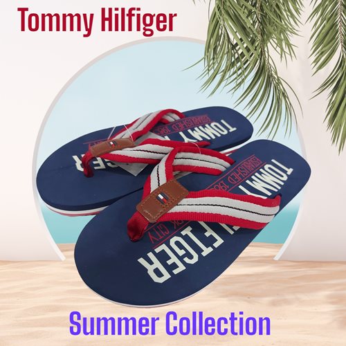 Tommy Hilfiger כפכפי אצבע עם הדפס לגברים