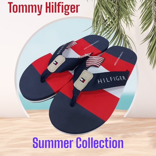 Tommy Hilfiger כפכפי אצבע עם הדפס לגברים