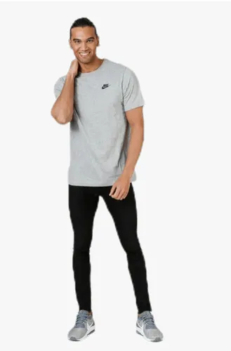 NIKE חולצה טישרט באפור Sportswear Club 827021