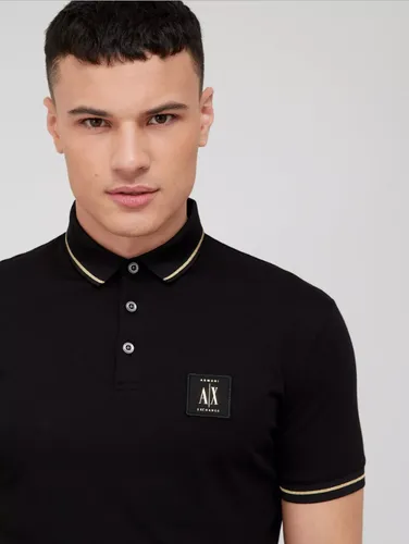 A|X Armani Exchange חולצה פולו בשחור