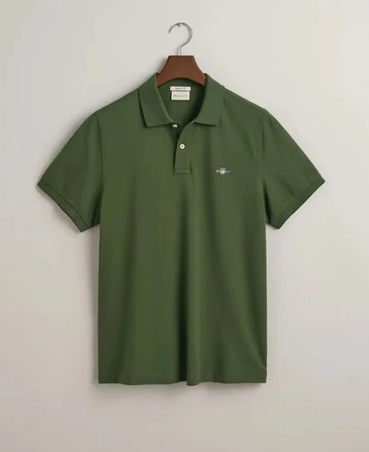 GANT חולצה פולו Regular Fit Piqué בירוק 2210