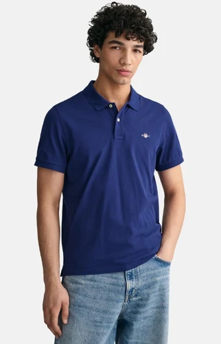 GANT חולצה פולו Regular Fit Piqué בכחול 2210