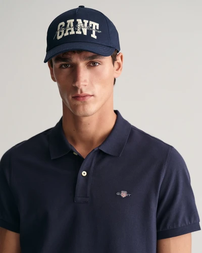 GANT חולצה פולו Regular Fit Piqué כחול כהה 2210