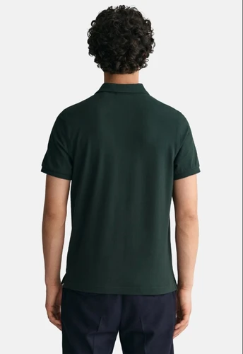 GANT חולצה פולו Regular Fit Piqué בירוק כהה 2210