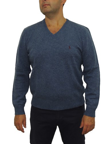 Ralph Lauren סריג צמר בכחול