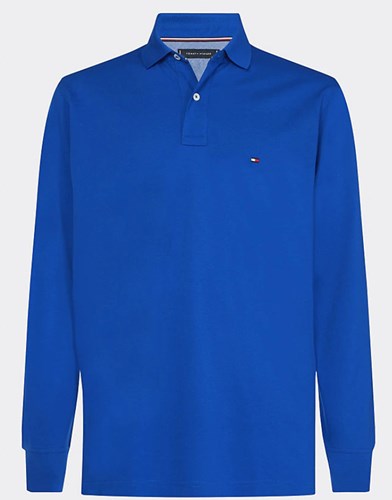Tommy Hilfiger חולצה פולו שרוול ארוך בכחול