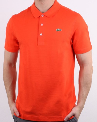 Sport Lacoste חולצה פולו דרייפיט בכתום