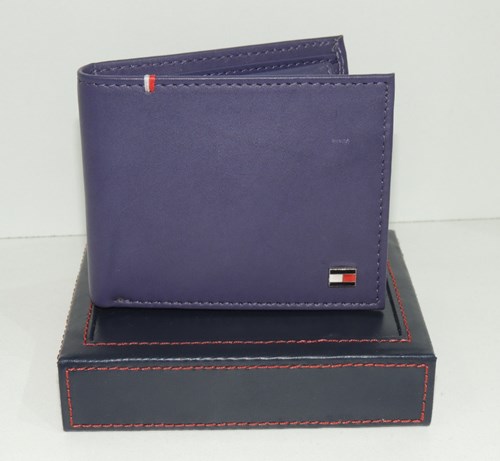 Tommy Hilfiger ארנק עור לבר בסגול