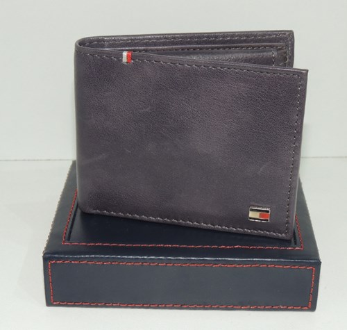 Tommy Hilfiger ארנק עור לגבר באפור