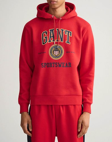 GANT קפוצ'ון Crest Shield באדום 2037028