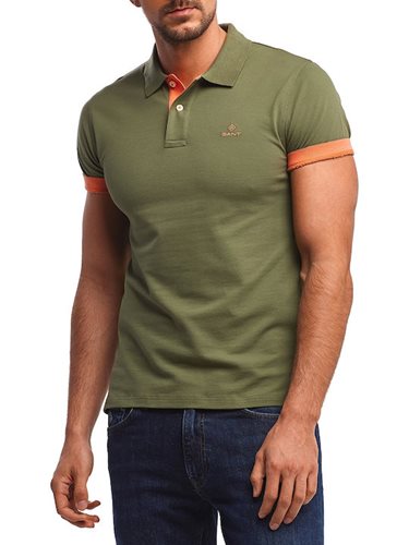 GANT חולצה פולו בירוק Slim Fit Piqué 2052003
