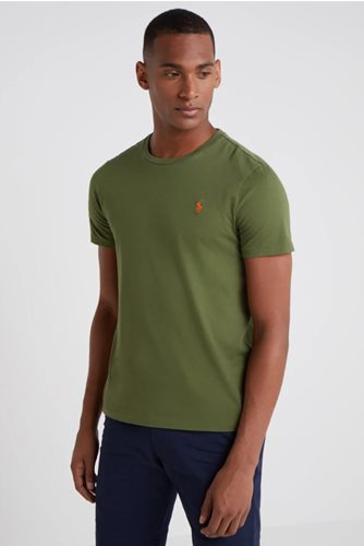 Polo Ralph Lauren חולצה טישרט קצרה עם רקמת לוגו המותג בזית