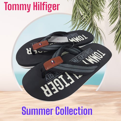 Tommy Hilfiger כפכפי אצבע עם הדפס לגברים