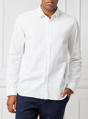 HUGO Boss חולצה מכופתרת Straight Regular Fit בלבן 50416965