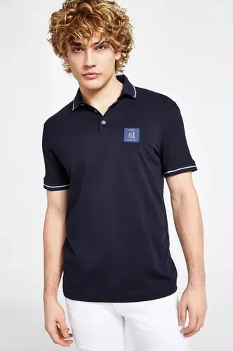 A|X Armani Exchange חולצה פולו בכחול כהה
