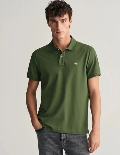 GANT חולצה פולו Regular Fit Piqué בירוק 2210